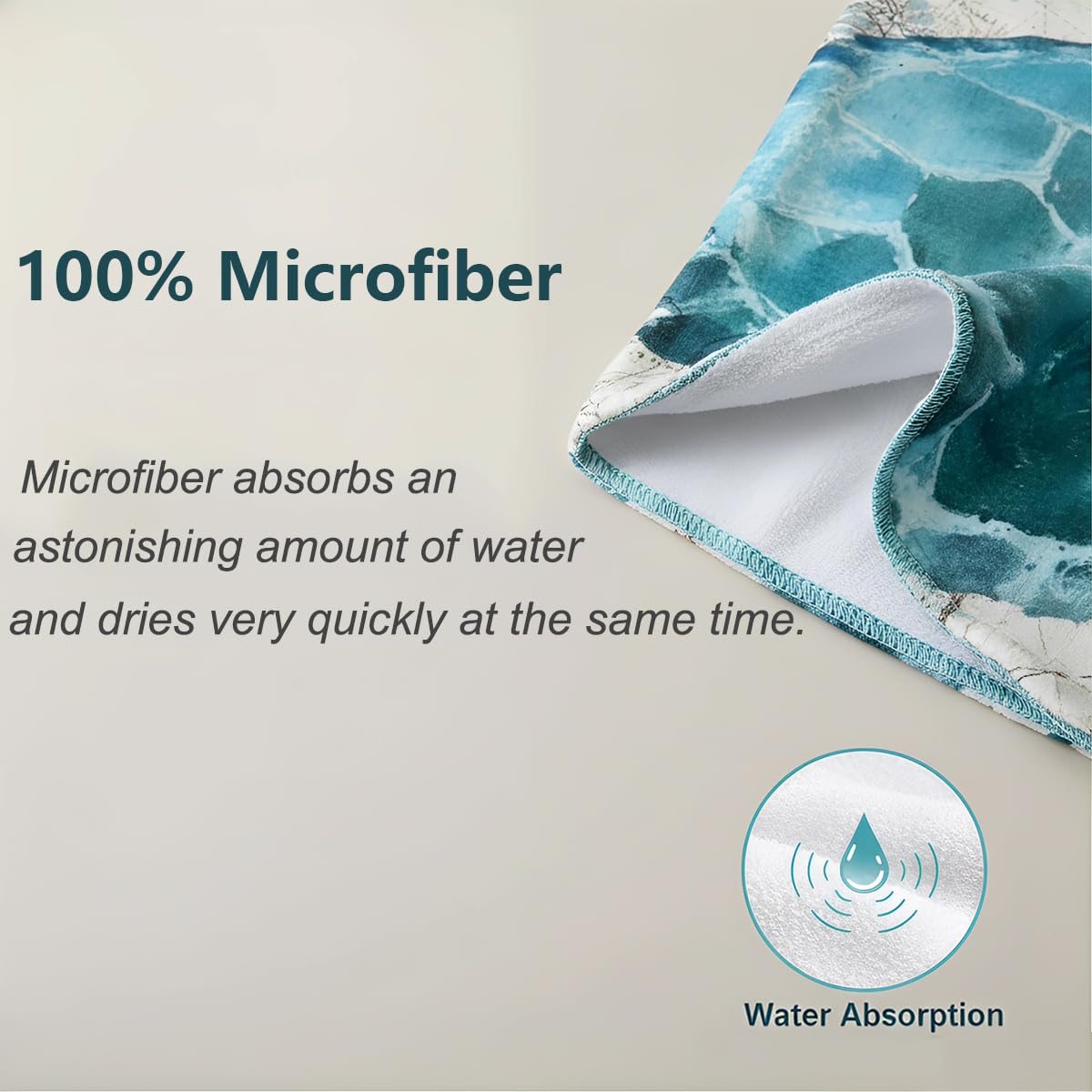Odot Poncho con Cappuccio Asciugamano per Cambiarsi, Microfibra Assorbente Spiaggia Nuoto Surf Donne & Uomini 3D Copricostume Accappatoio Indossare ( 75x110cm,Piuma
