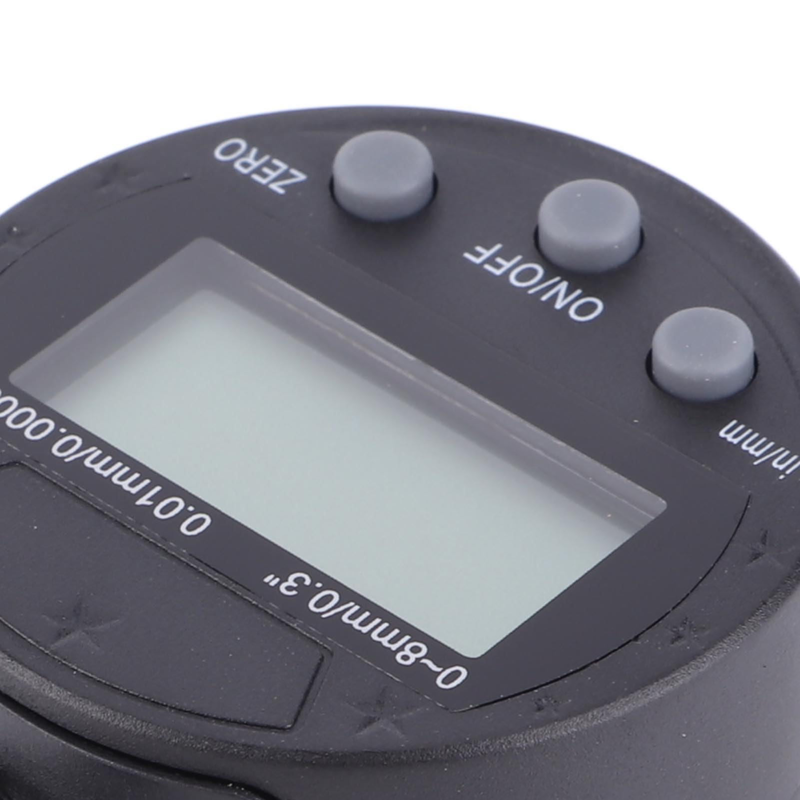 Comparatore digitale Micro elettronico ad alta precisione Risoluzione 0,01 mm Strumento di misurazione della portata 0,8 mm per ingegneria di precisione industriale Lega di