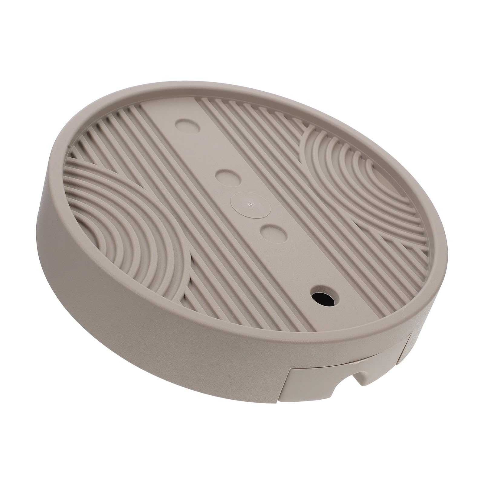 Plateau rond pour pot de fleurs avec roulettes support mobile intérieur PP