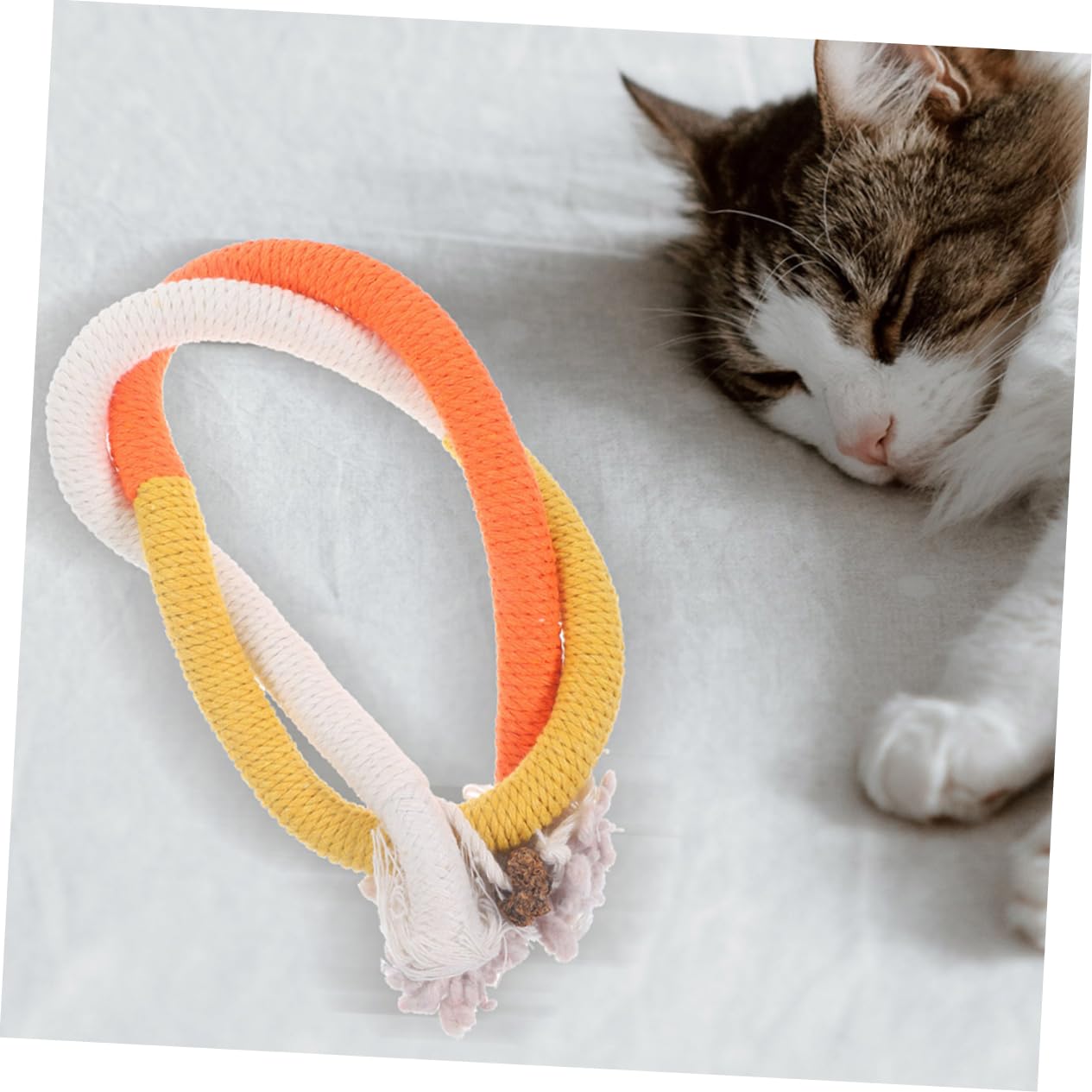 INOOMP 5 Set Di Giocattoli Unici Da Masticare Per Gatti in Corda Di Cotone Morbido Istinti Di Caccia 3 Pezzi * 5