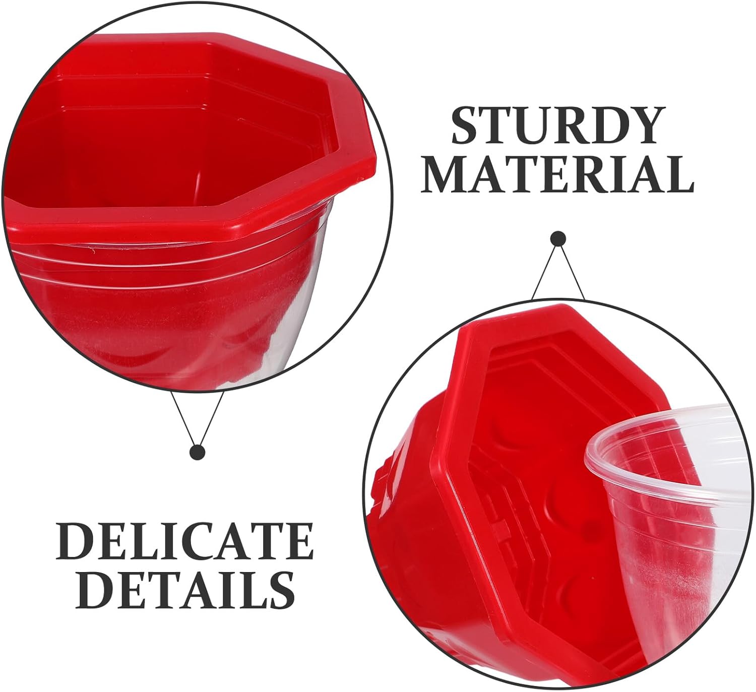 12pcs Self-Watering Planters with Reservoir for Indoor Green Plants, Plastic Flower Pots with Drainage and Absorbing System, Suitable for Office Desk and Home Gardening