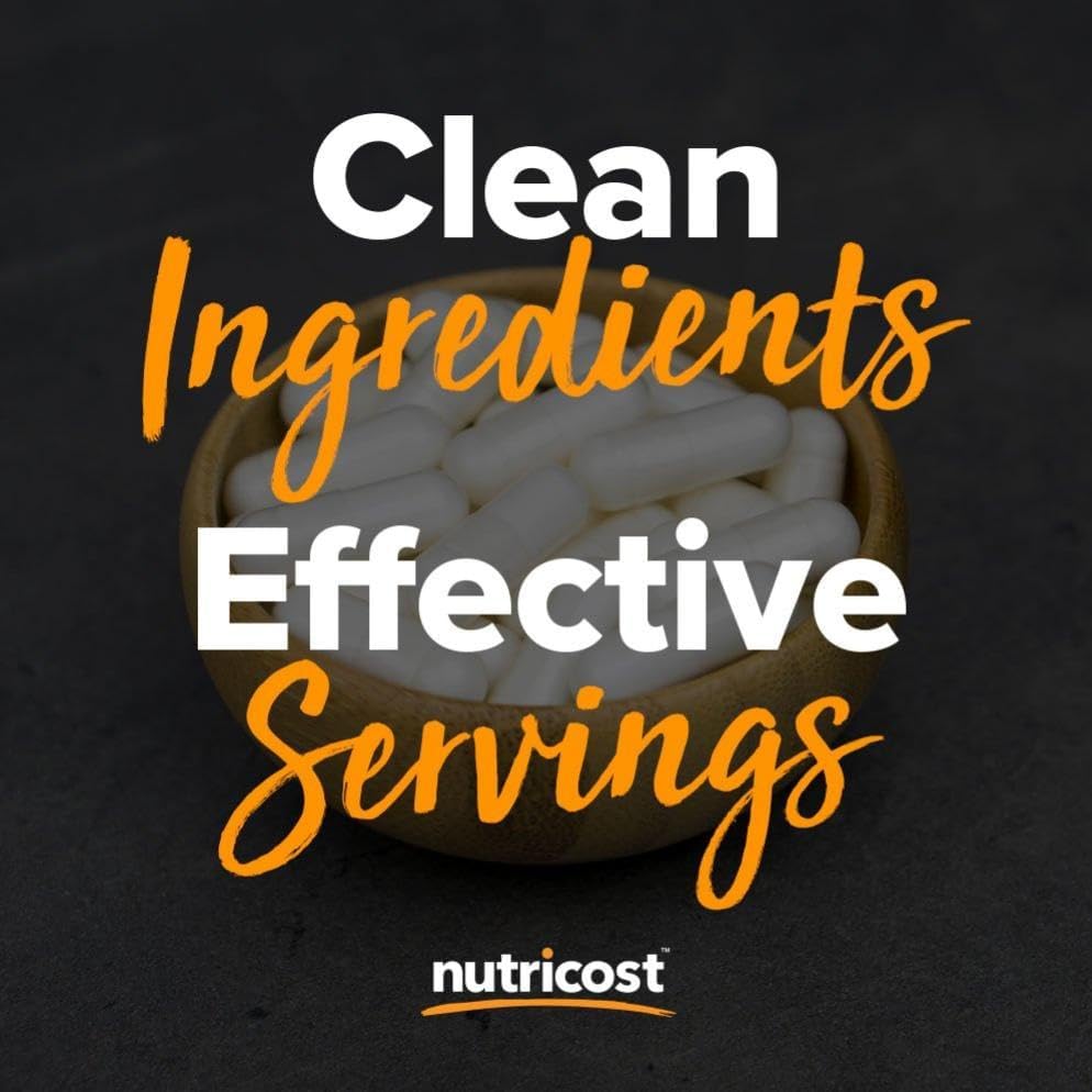 Miniatura 8 de Nutricost Magnesio + Extra Strength 420 mg, 240 cápsulas 120 porciones. Óxido de magnesio y glicinato Sin OMG, sin gluten, vegano (paquete de 2)