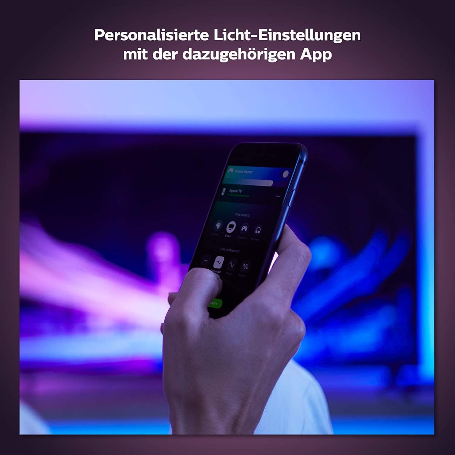 Philips Hue Play HDMI Sync-Box, smartes Zubehör für TV LED Hintergrundbeleuchtung, Nahtlose Lichtsynchronisierung für Heimkino oder Gaming mit Dolby-Vision, 4K und Surround Beleuchtung