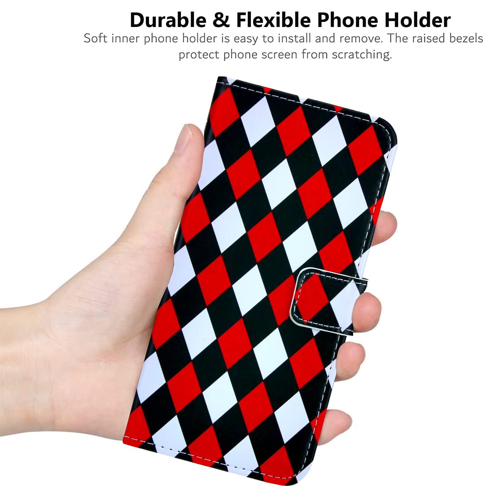 TienJueShi Cranio con Fuzione Stand Portafoglio TPU Silicone in