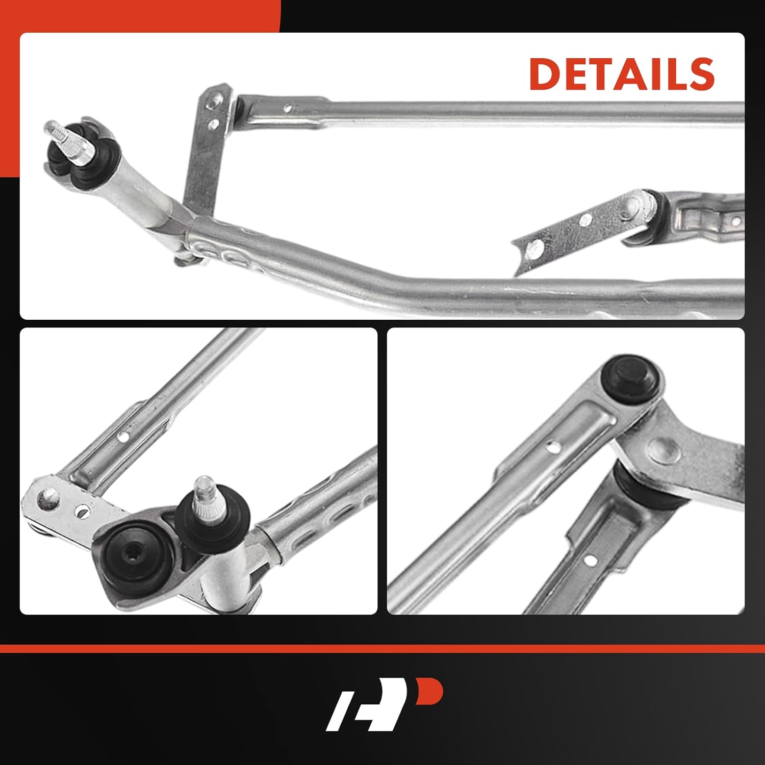 A-Premium Front Windshield Wiper Transmission Linkage Assembly Compatible with Volkswagen Vehicles - Passat 2005-2011 - Replace# 3C1955601, 3C1955601A