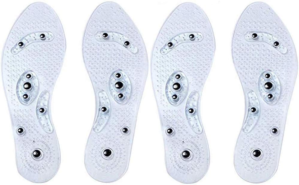 Acupressure Massage Foot Therapy Reflexology Pain Relief Shoe Insoles,Washable and CutableOne Size Fits All Men and Women