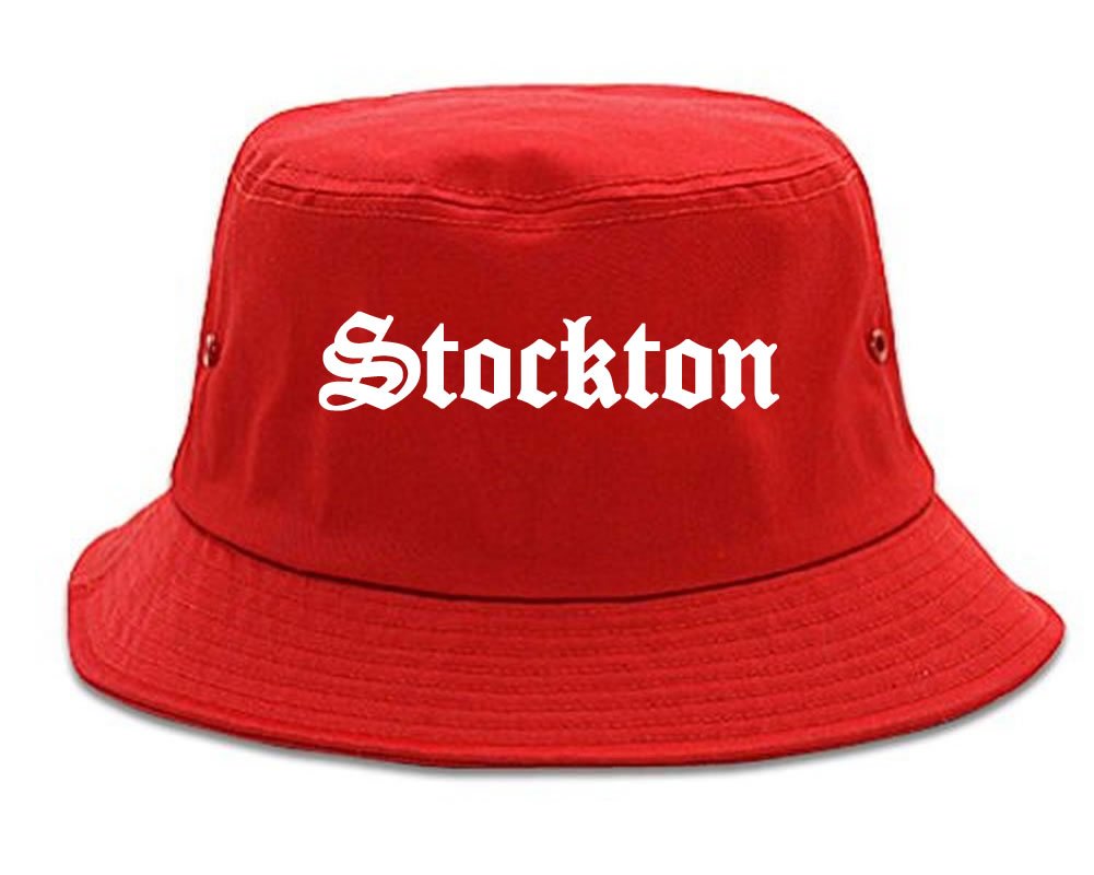 Kings Of NY Stockton City California Cali CA Bucket Hat Red