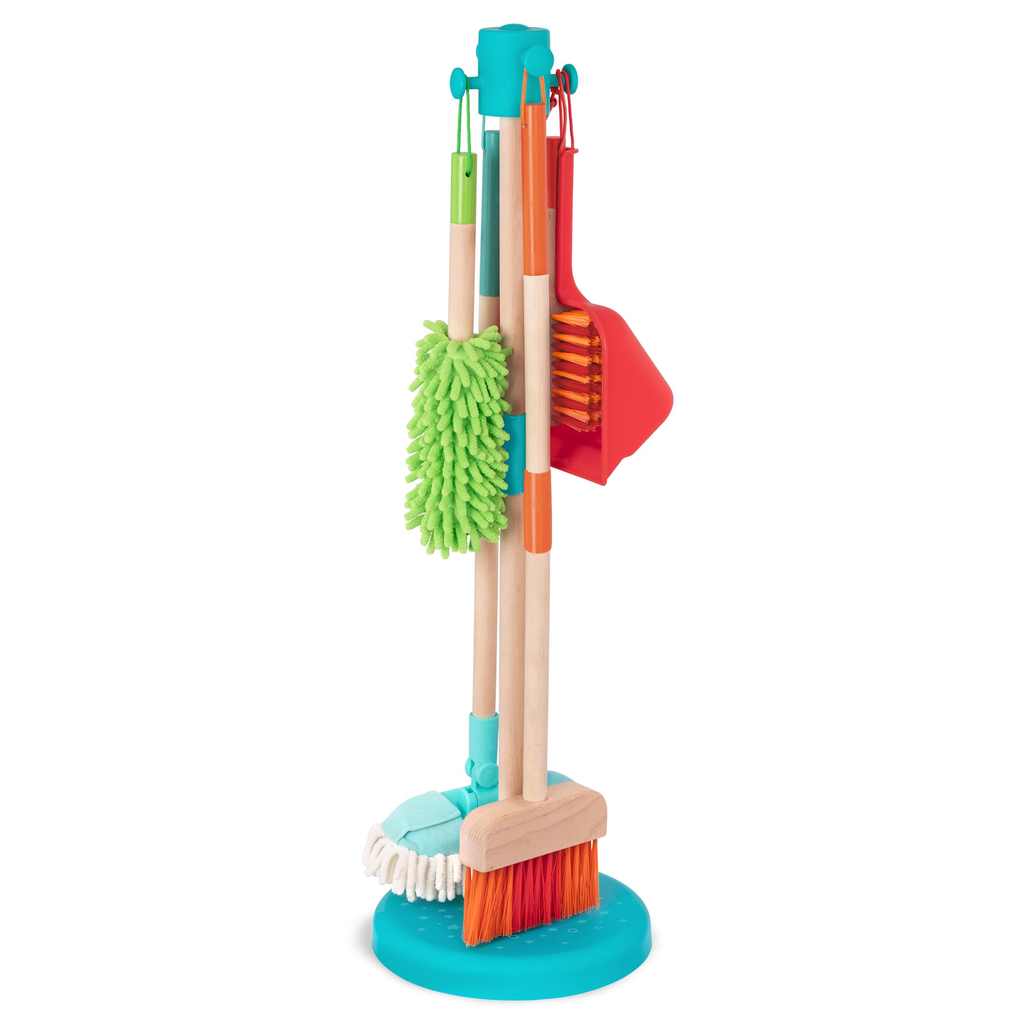 Battat Kids Cleaning Set, Sweep n' Clean Pretend Play Kit, Wooden, Playset