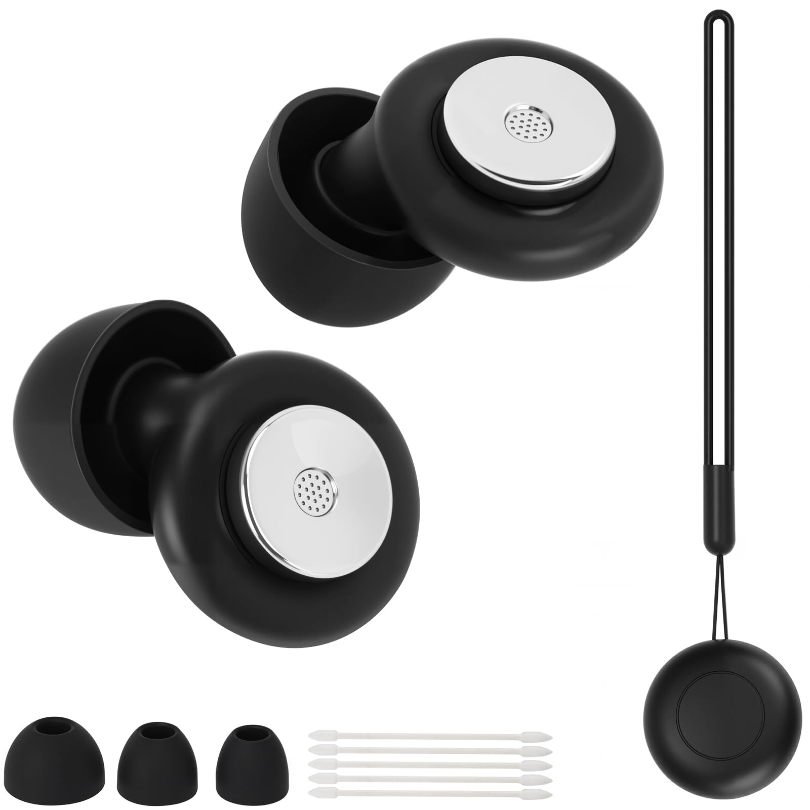Tappi Per Dormire In Silicone Morbido | 4 Misure XS/S/M/L | Riduzione Rumore Fino A 45dB | Riutilizzabili E Lavabili | Per Studio, Viaggi, Concerti