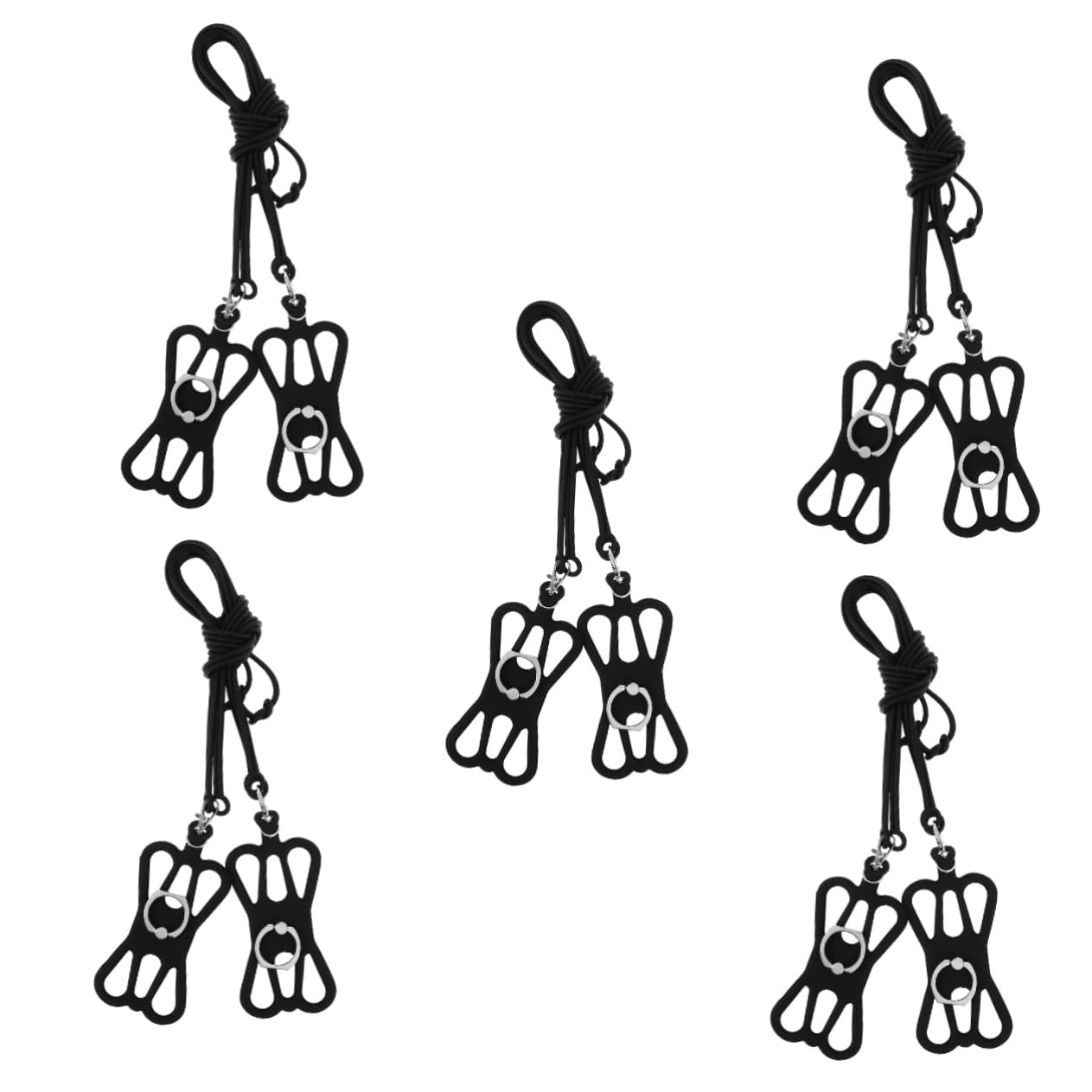 NUOBESTY Soporte De Teléfono Móvil Ajustable De Silicona Con Cordón Para Cuello Soporte Resistente Y Cómodo Para Protección Caídas