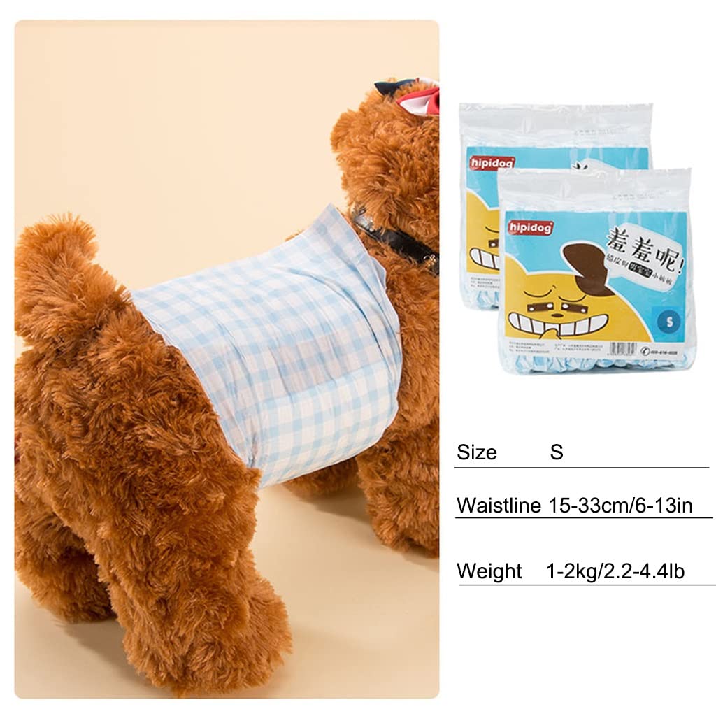 Pannolini Per Cani Pannolini for cani maschii monouso - Assorbente cane maschio avvolge bande di pancia for cani maschi con protezione da perdita/s(60pcs)