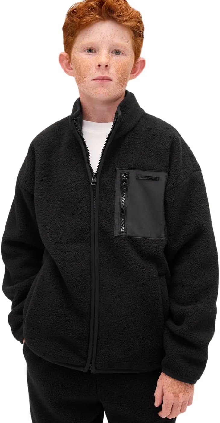 GAP Boys' Arctic Fleece Quarter Zip