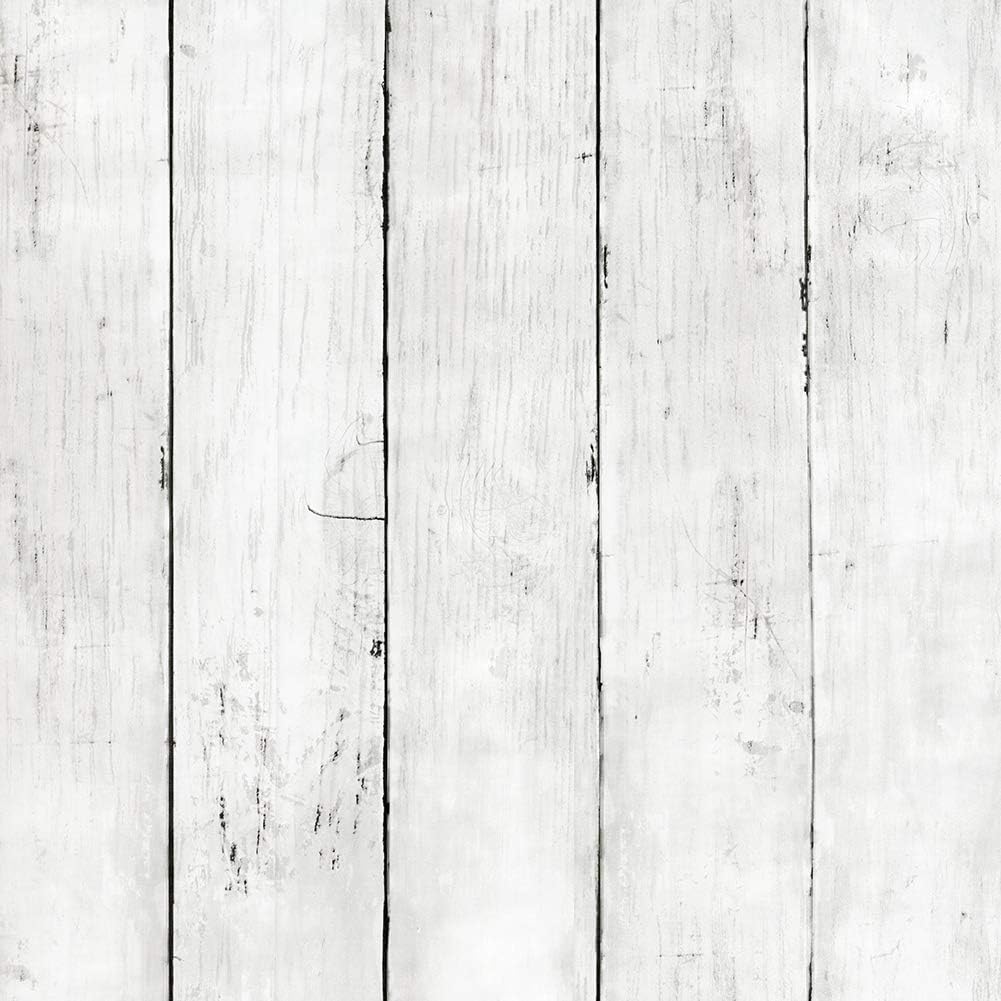 MulYeeh 17.7'' x 472'' Peel and Stick Wallpaper Wood Plank Faux Wood Wallpaper Removable Self-Adhesive Vintage Wall Covering Prepasted Decorative
