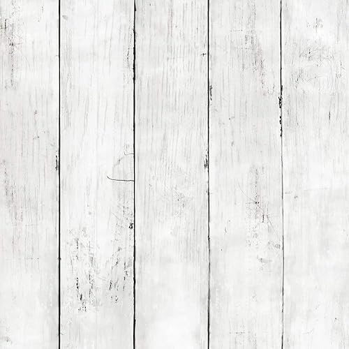 Papel tapiz autoadhesivo de 17.7 x 472 pulgadas, papel tapiz de madera sintética con tablones de madera, extraíble, autoadhesivo, vintage,