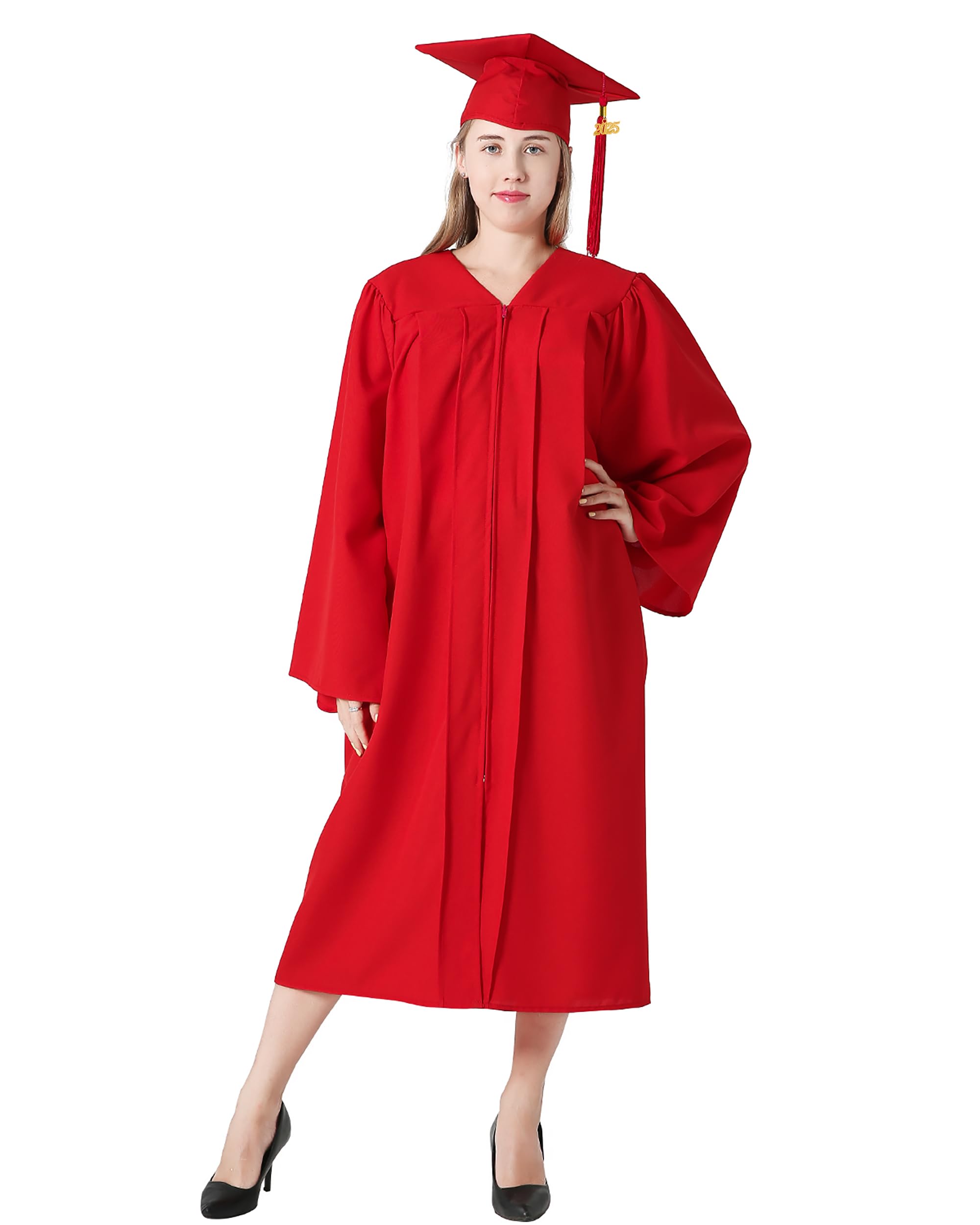 Snapklik.com : GraduationMall Matte Graduation Gown Cap Tassel Set 2025 ...