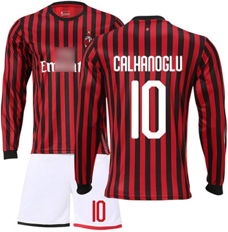 1899 Spa # 10 Hakan Çalhanoğlu long-sleeved T-shirt men's football jersey short sleeve wicking workout clothes stretch breathable children,L175~180CM
