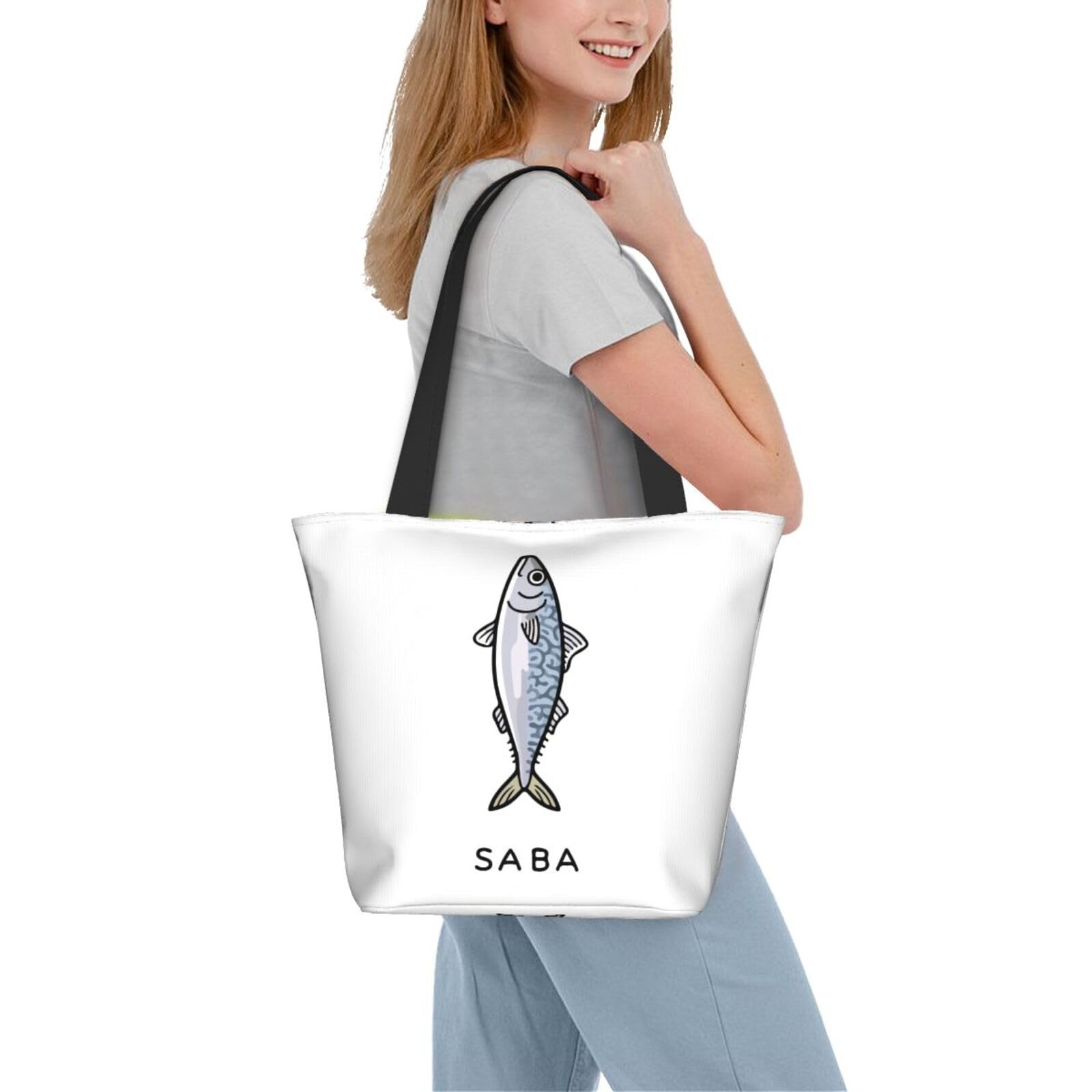 Amazon.co.jp: レディース トートバッグ さば サバ SABA ハンドバッグ  
