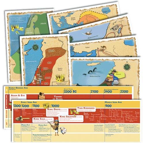 God's Great Covenant Old Testament Timeline and Map Set