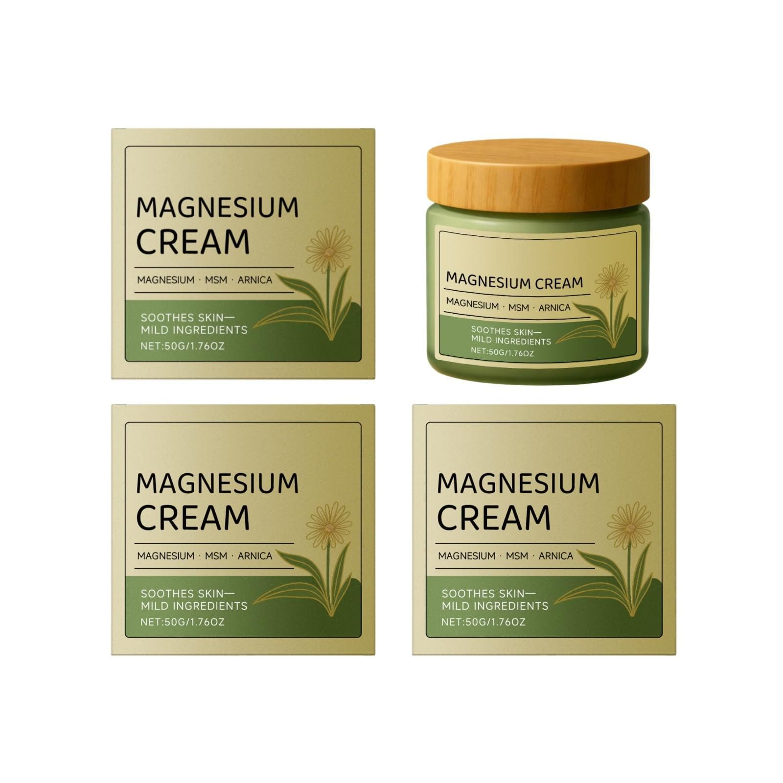Fast Absorbing Magnesium and Arnica Massage Cream