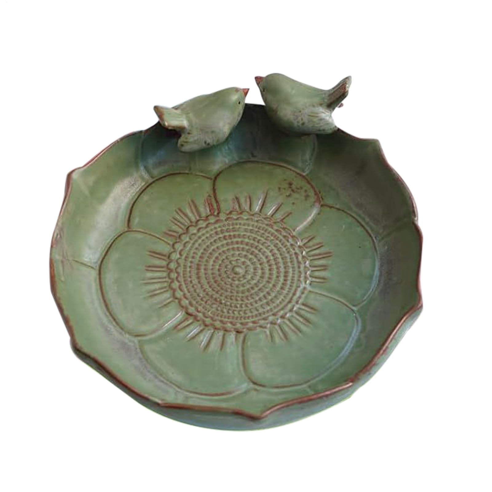 Ceramiczne wanienki dla ptaków na zewnątrz,Ceramiczne wanienki dla ptaków | Miska do karmienia ptaków Pulpit, Pokład, Balkon, Trawnik, Ogród