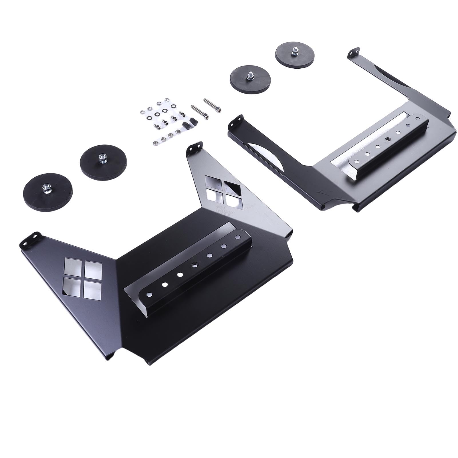 Soporte Plano para Plato para Auto, Kit de Soporte de Montaje en Techo Magnético de Acero Al Carbono para Plato Gen 3, con Protector de 360 ​​​​Grados y Orificios Mecánicos para