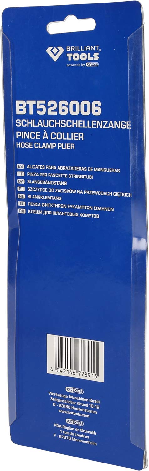 BRILLIANT TOOLS BT526006 Pinza per fascette stringitubi [Powered by KS TOOLS]