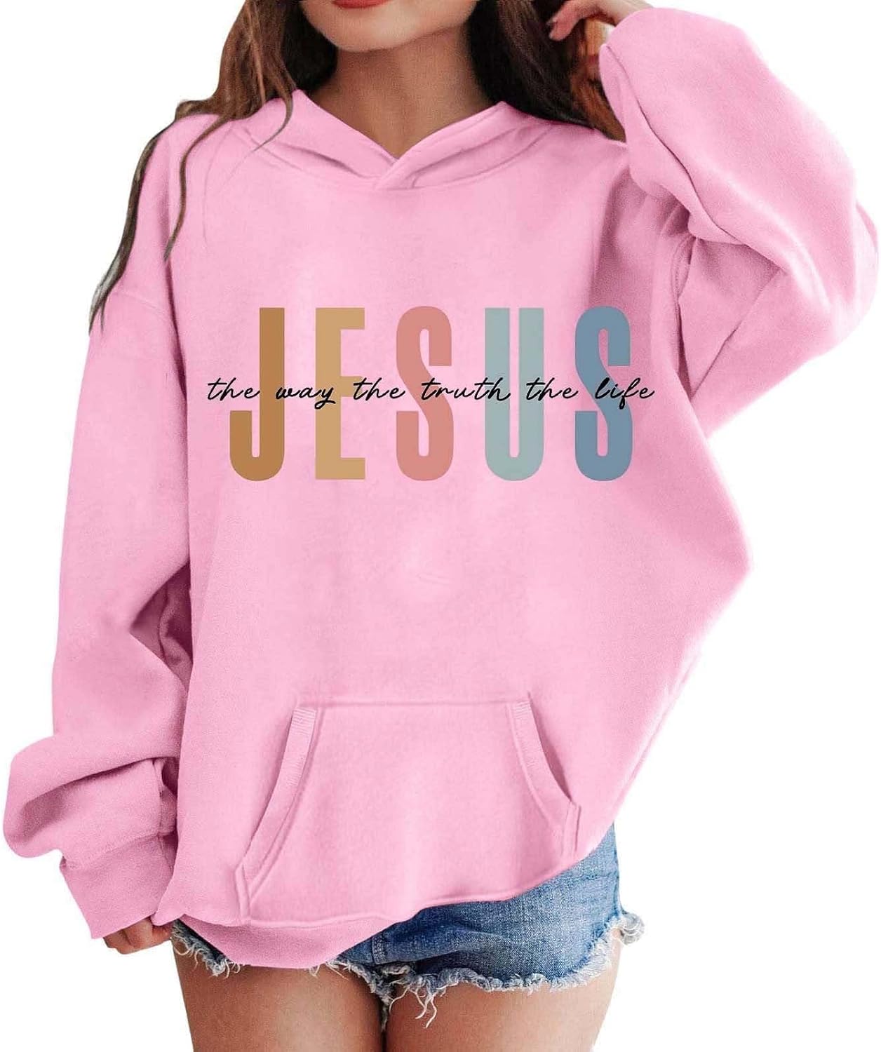 Hoodies For Teen Girls Long Sleeve Graphic Hooded Sweatshirts Unisex Youth Cute Fashion Outerwear For Casual Wear With Pocket