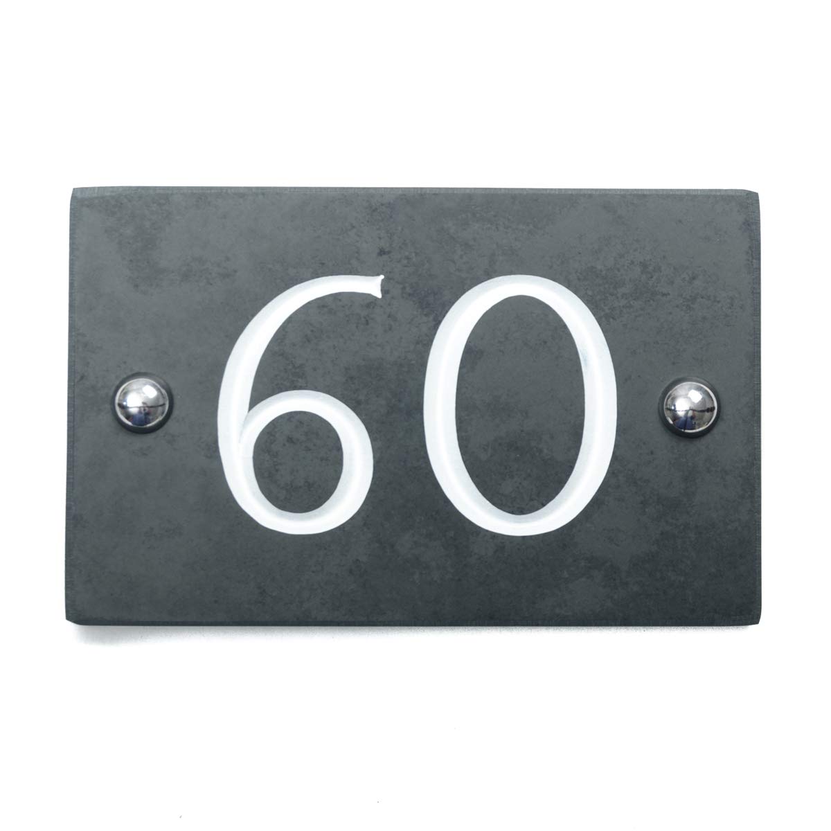 Slate Engraved House Number 60