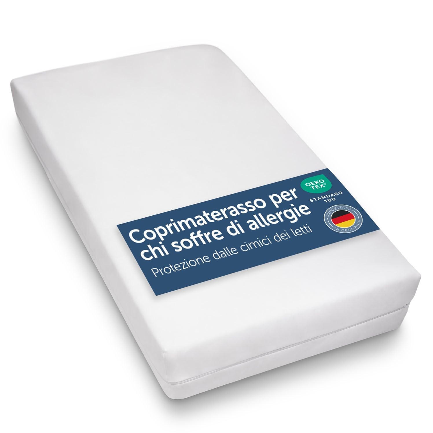 Blumtal coprimaterasso per chi soffre di allergie 90x200 cm 2pz per materassi fino a 20cm - coprimaterasso singolo 90x200 - coprimaterasso antiacaro singolo 90x200 certificato OEKO-TEX con cerniera