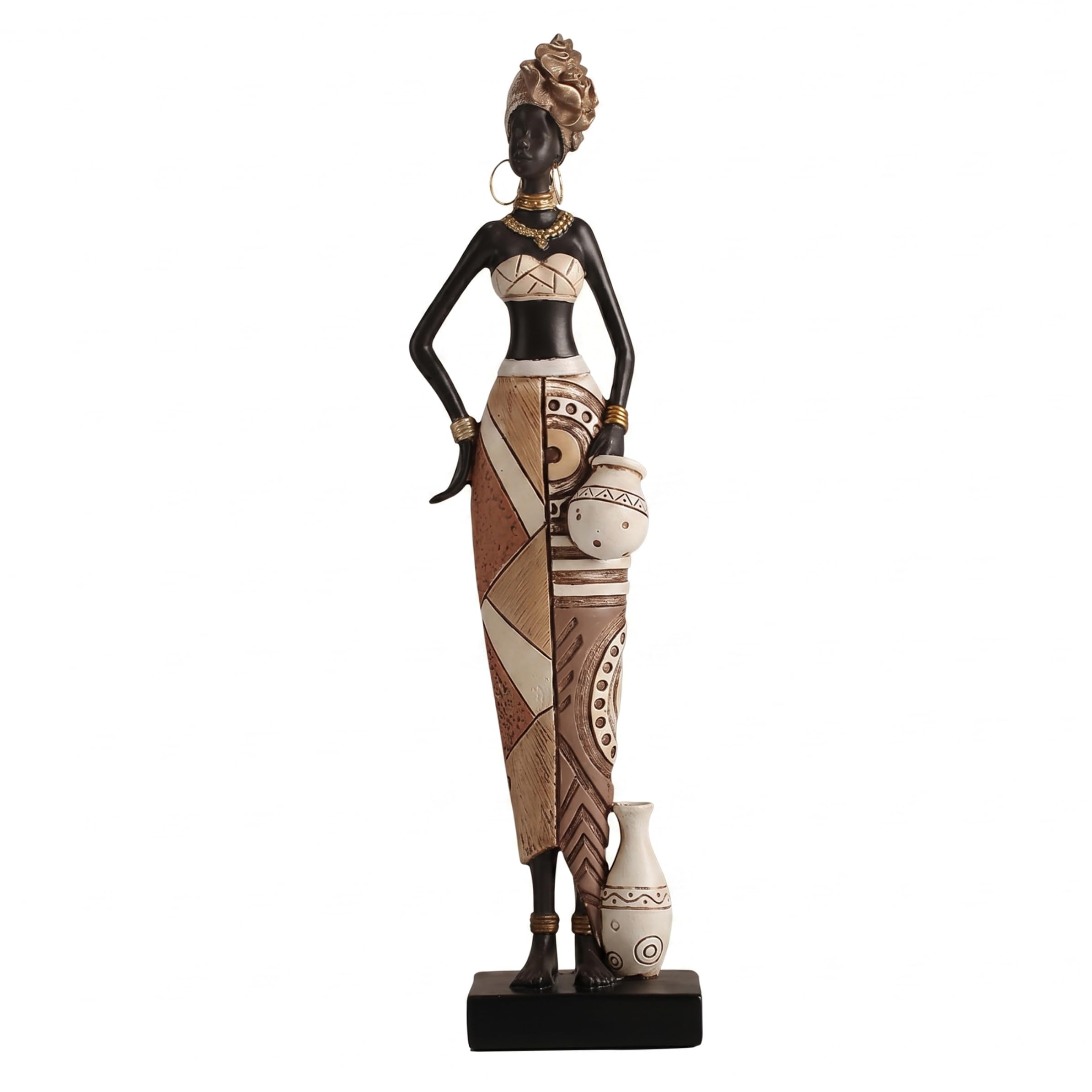 Statues africaines de femme pour un salon ethnique et chic
