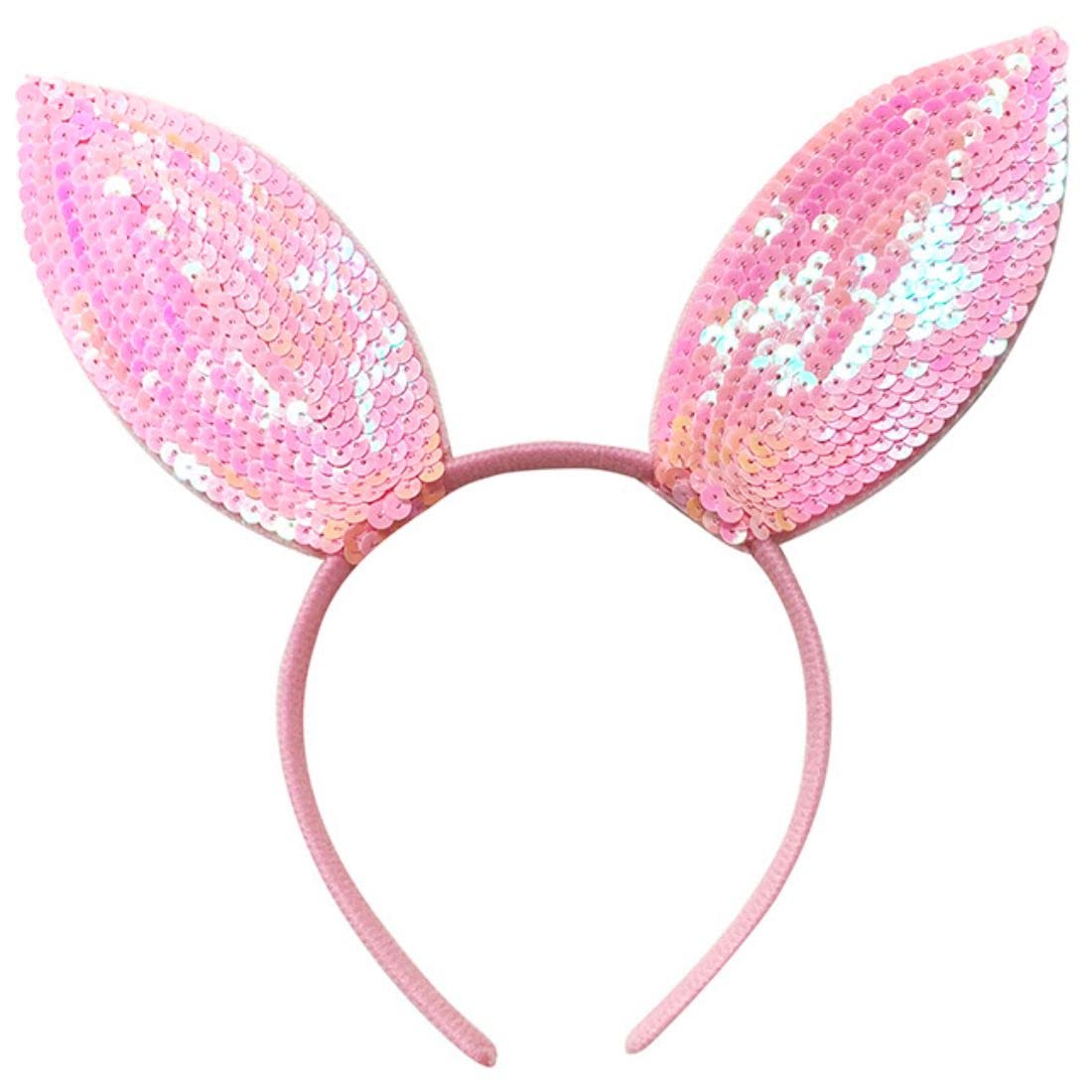 Party Magic Easter Bunny Headband with Sequins