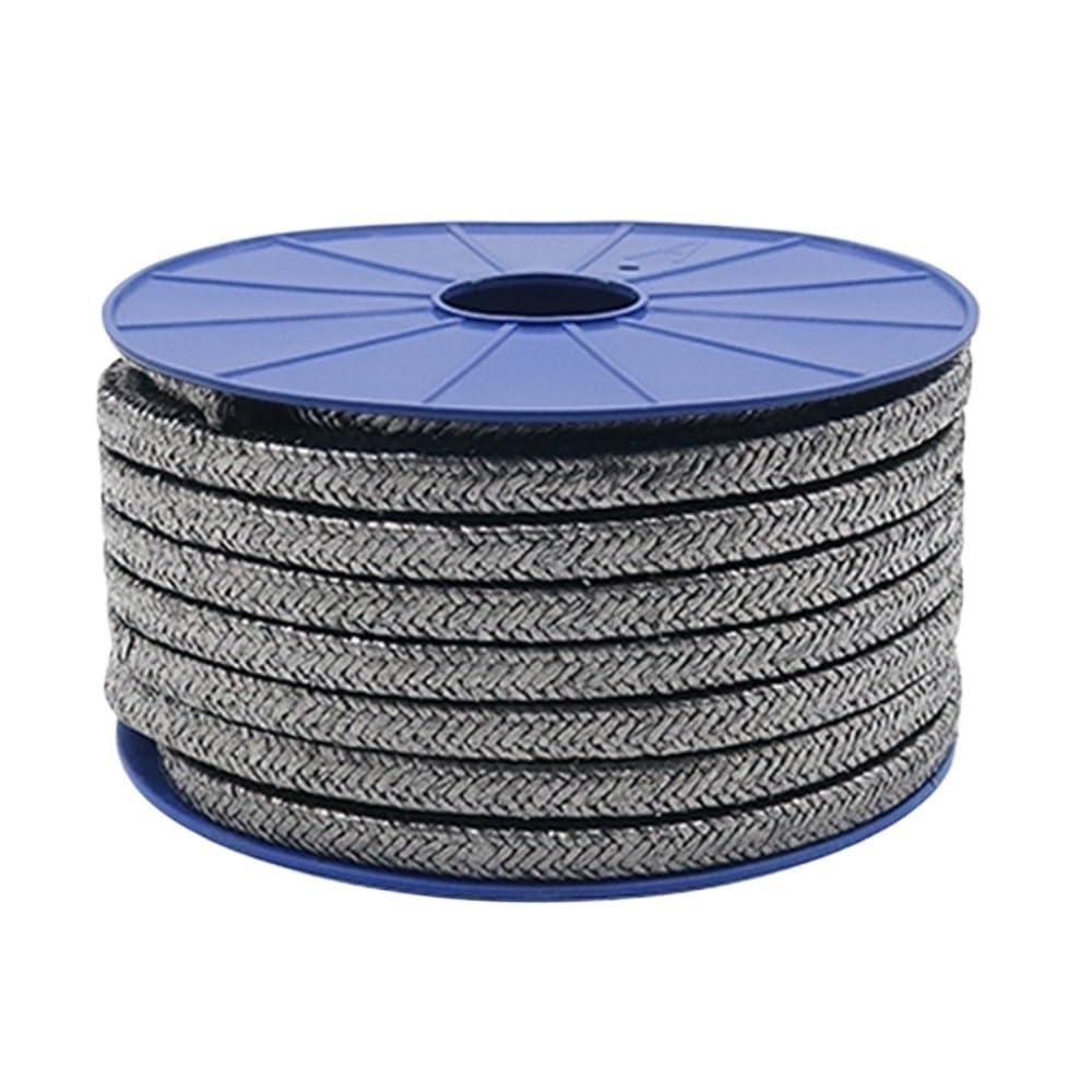 POQAX 1Meter Graphite Gland Packing Rope, Expanded Flexible Graphite Braided Packing 3X3mm-30X30mm 1pc(3x3mm)