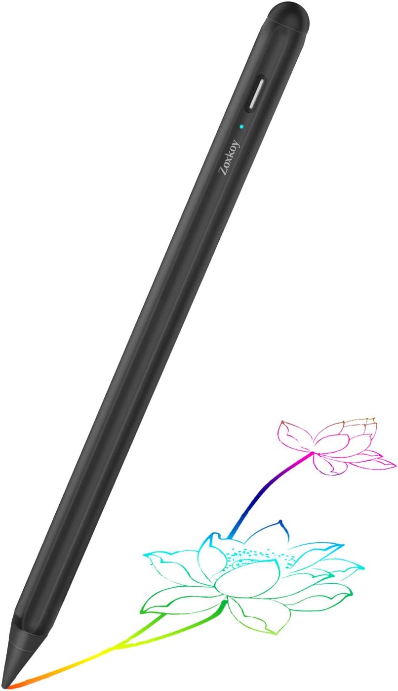 Stylus Pen for Apple iPad Pencil: Touch Pencil with Palm Rejection for Precise Writing & Drawing - Compatible with Apple iPad Pro 11/12.9 Inch iPad 7th/6th  iPad Air 3rd Gen