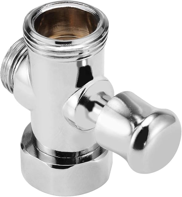 Shower Arm Diverter Valve 3 Way Shower Diverter Valve Bathroom Toilet Bidet 3/4" and 1/2" BSP Connections T-adapter Shower Head Sprinkler Water Shunt Shower System Replacement Part