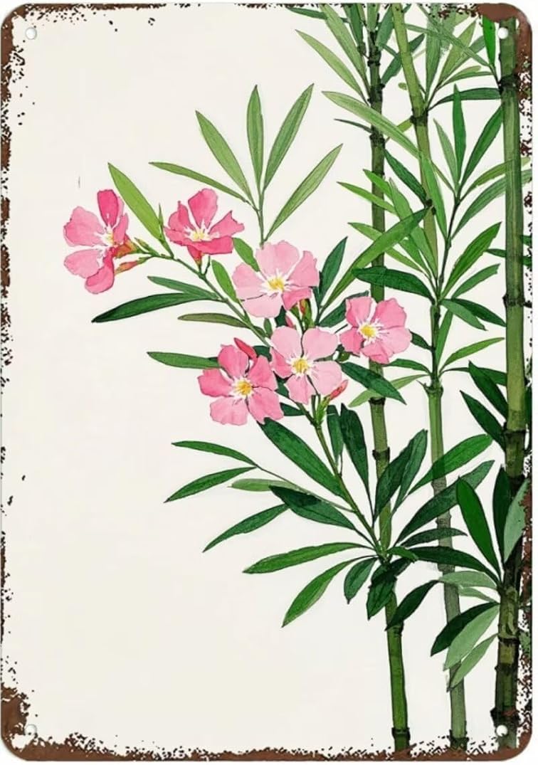 Oleander Vintage Retro Funny Wall Décor for Home Washroom Cafe Pub Bar Office Store 8x12 Inches