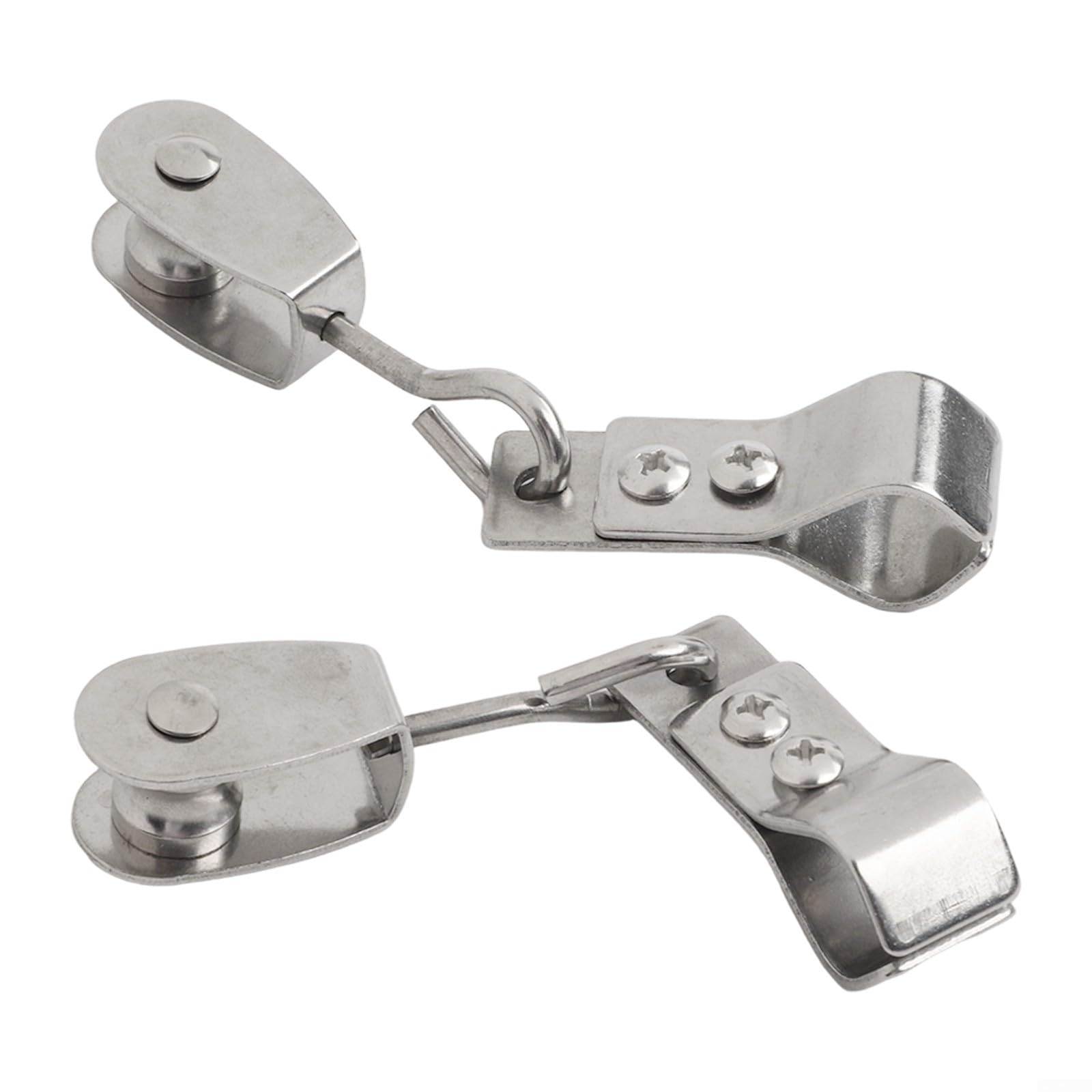 Poulie en acier inoxydable 304 et pince de fixation pour les configurations de voile d'ombrage avec compatibilité de type de roue double