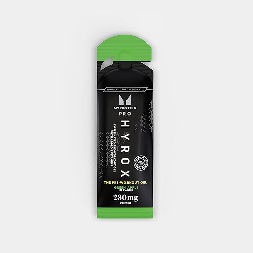 Miniatura 2 de Myprotein Pro x HYROX Gel de preentrenamiento (paquete de 12), 230 mg de cafeína, 0.05 oz de beta-alanina y vitamina B para mejorar la resistencia y