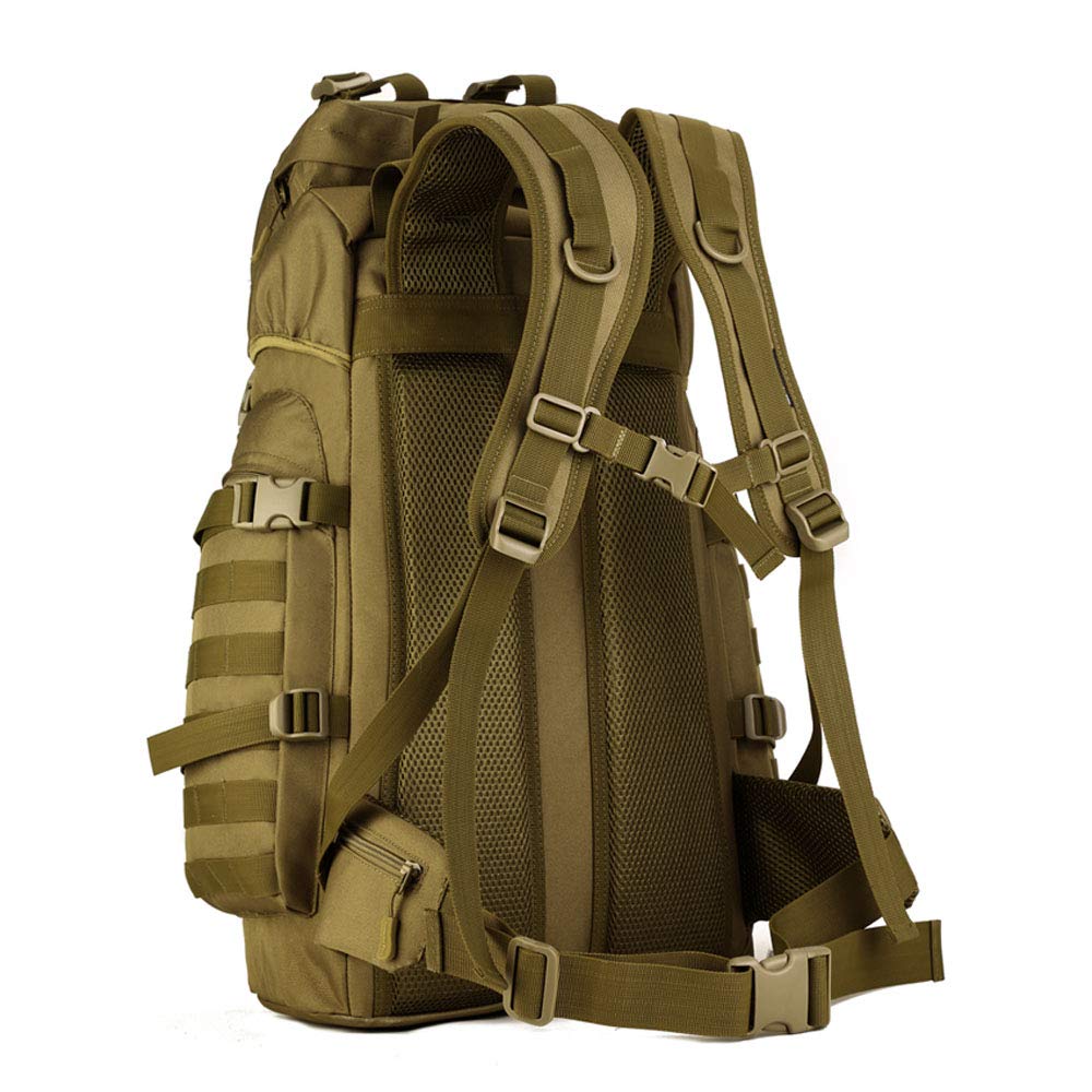 Plecak trekkingowy, plecak taktyczny, 55 l, wodoodporny, z systemem Molle, stelażem wewnętrznym, dla kobiet i mężczyzn, na wędrówki, trekking, podróż, do aktywności na świeżym powietrzu