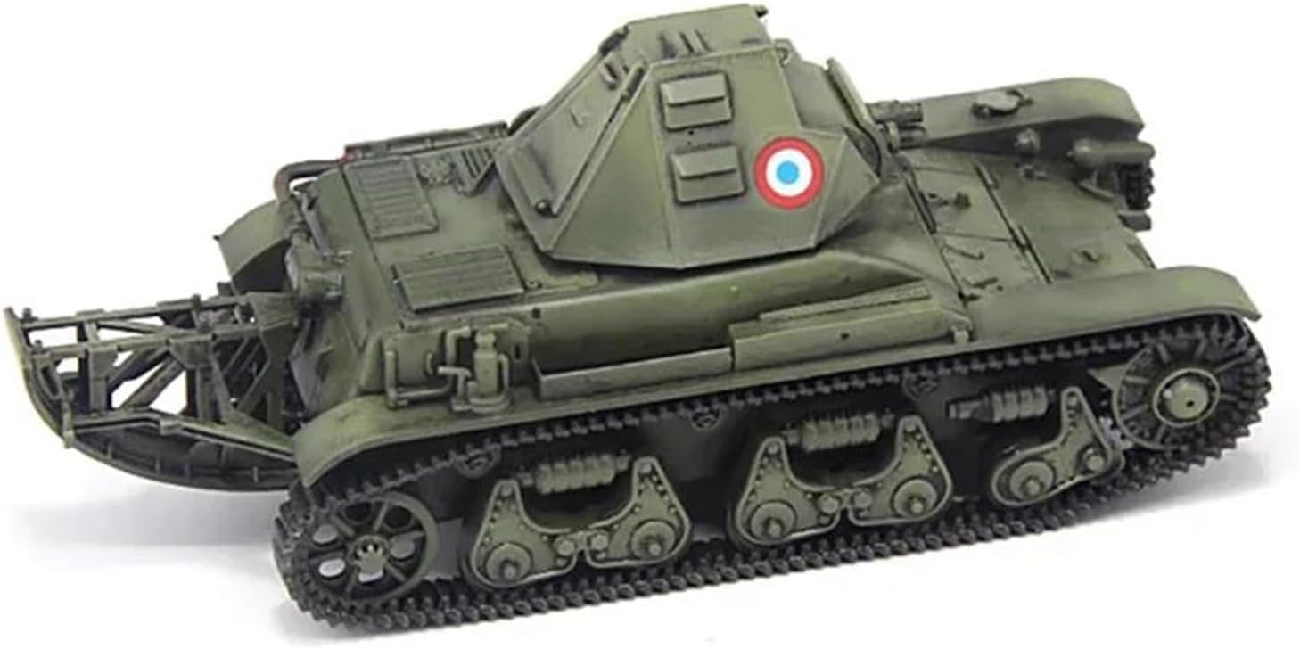 Realistic Tank 1:72 Scale for France R-35 FCM36 Lightweight Tank Model Kit Static Die Casting Collectible Ornament Static Tank Model