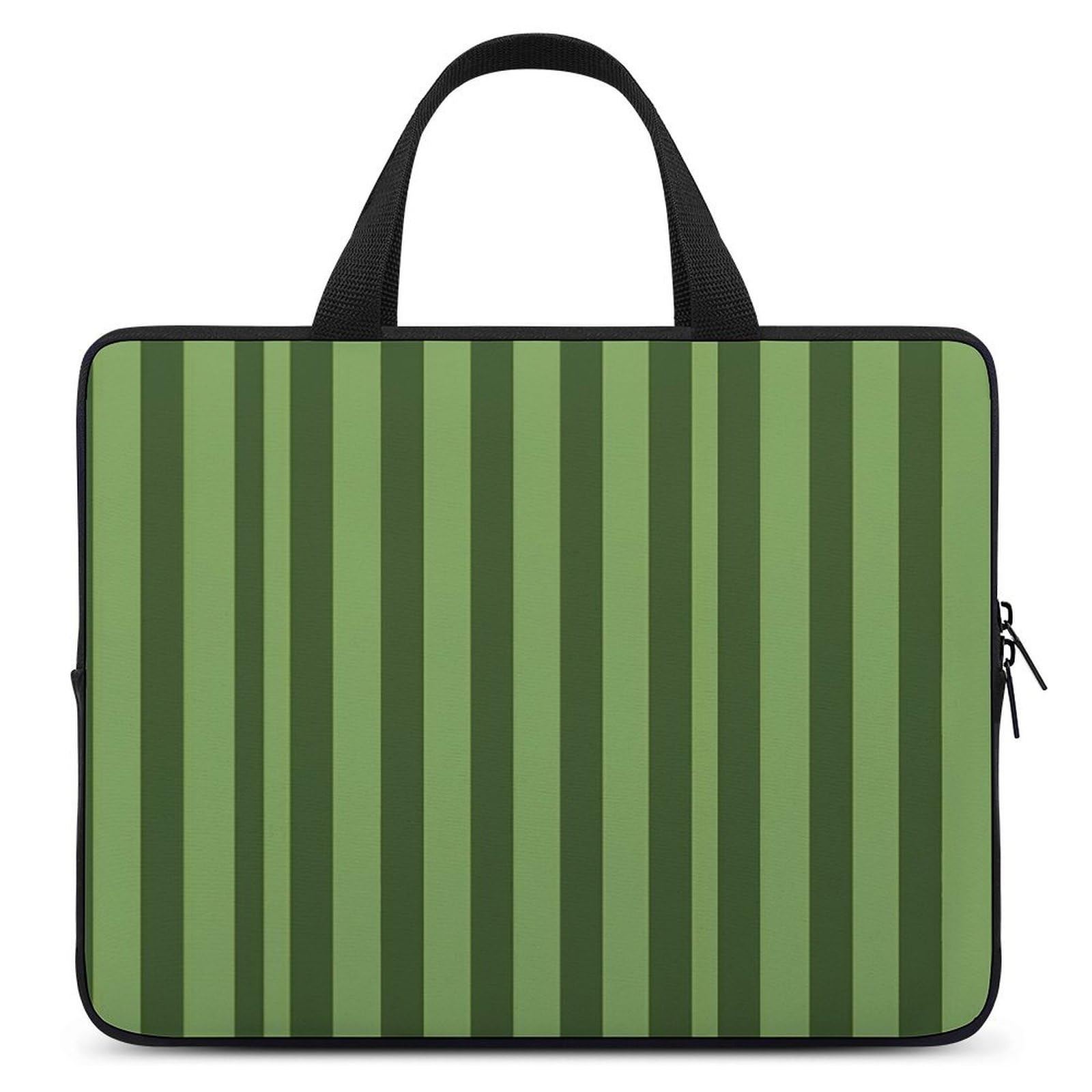 Protection ordinateur 12" à rayures vertes esthétique et légère