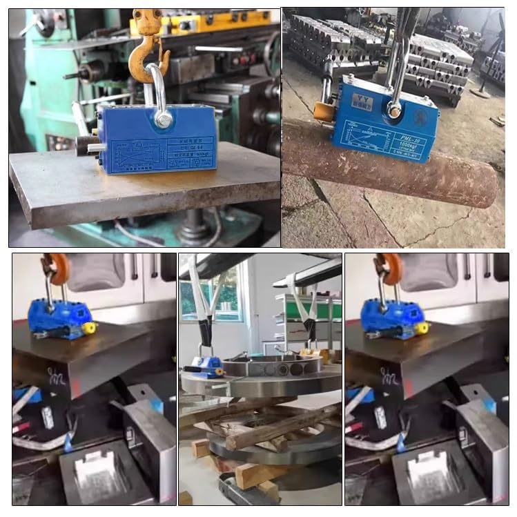 Magneti permanenti di sollevamento resistenti, sollevatore magnetico ad alta capacità per lamiere di acciaio e materiali magnetici, fattore di sicurezza 3.0