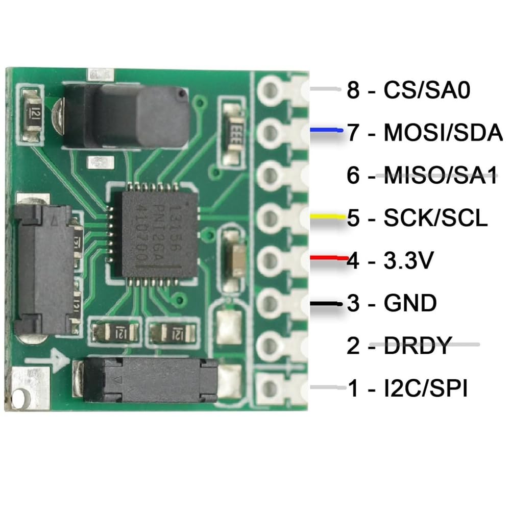 RM3100 - Sensor magnético geométrico de tres ejes Sensor magnético electrónico SPI I2C interfaz dual