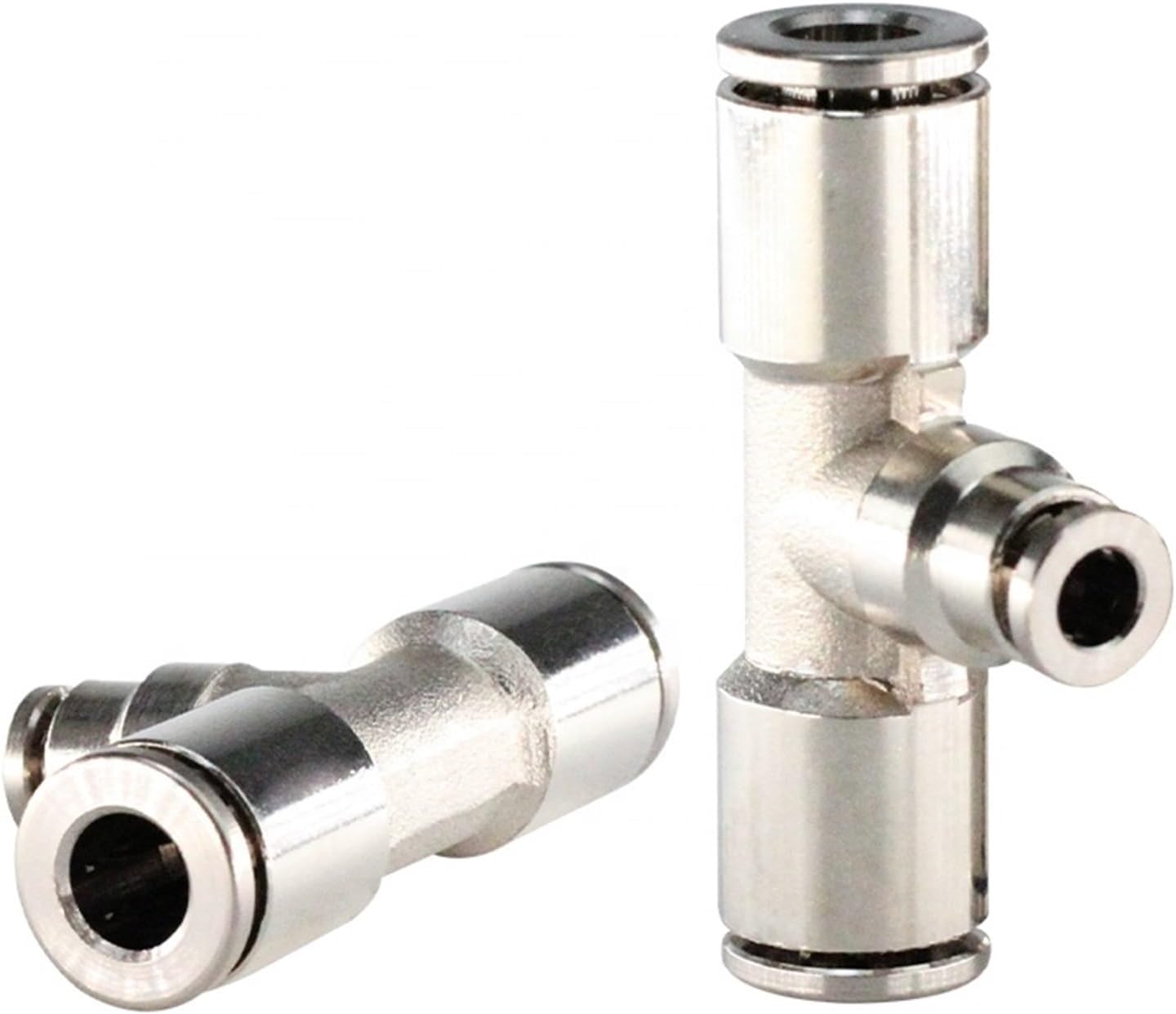 Reducing Connector T-shaped Variable Diameter Quick Coupler 3 Way Air Joint 2Pcs