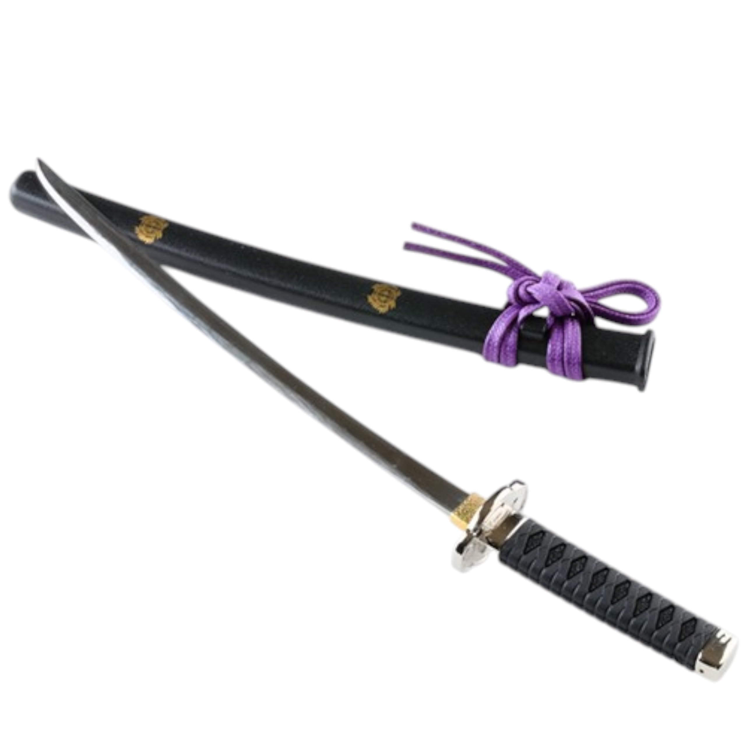 Brieföffner Schwert Mini Katana Schwert Scharf Echt 20 cm Hergestellt in Japan mit Ständer Brieföffner edel Japanische Clans