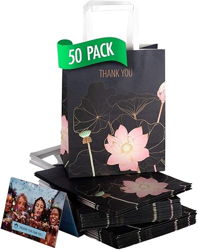 Homeadow Bags - Bolsas de regalo de agradecimiento con diseño floral