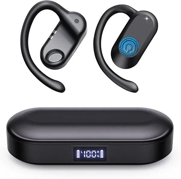 CXK AI Translation Earbuds Real Time, Bluetooth 5.4 Audifonos Traductores Inglés Español for 134 Languages & Accents, 3-in-1 Translator Device Headphones for Travel Business Meeting Learning, Black