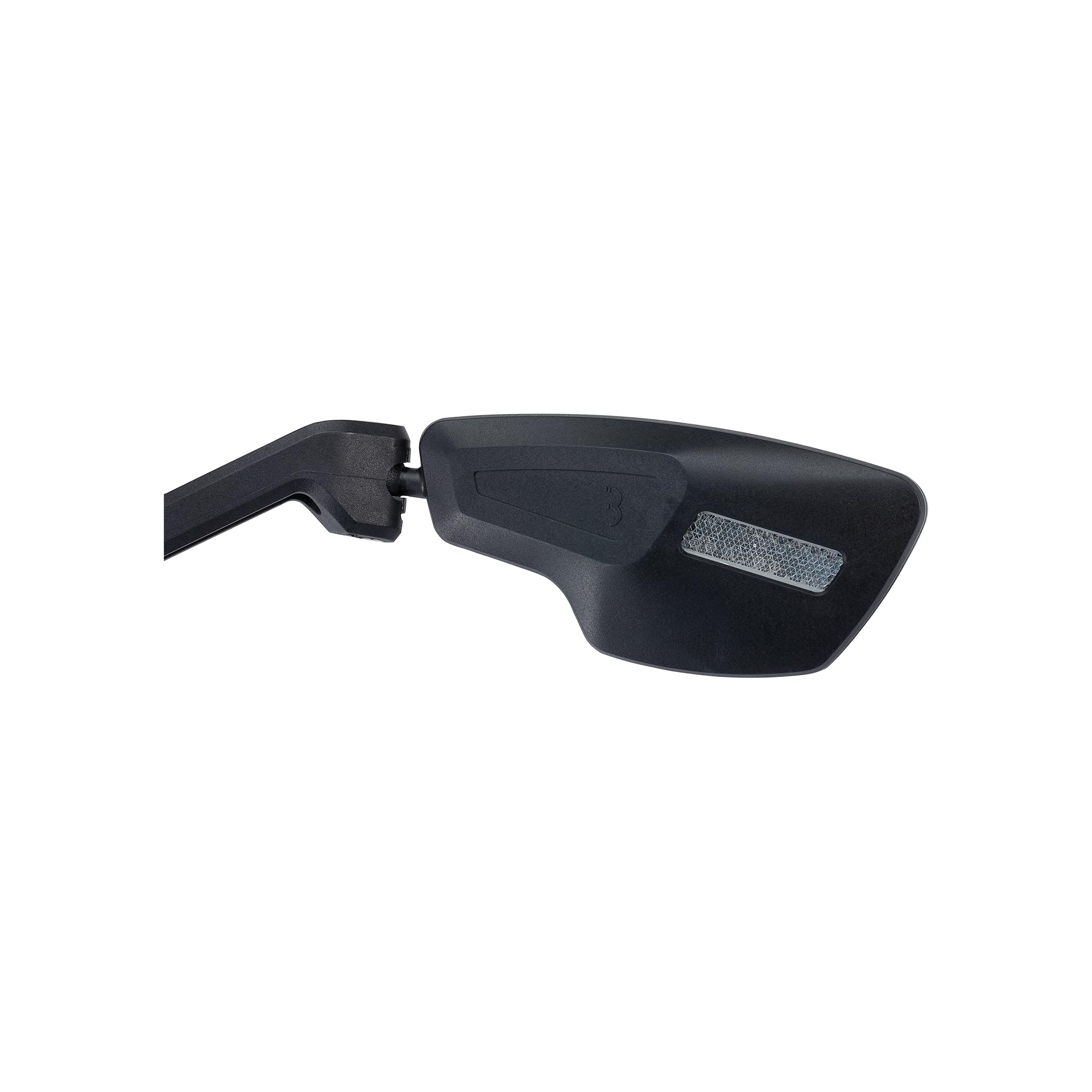 BBB Cycling CityView Lusterko rowerowe E-Bike, lewa strona, pasuje do kierownicy Ø 19-26 mm, powłoka antyodblaskowa, lusterko wsteczne, czarne, BBM-05, lewe