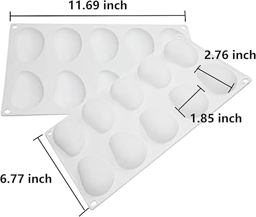 Miniatura 3 de Moldes de silicona para hornear pasteles de mousse, bandeja de silicona 3D para hornear para pastelería, chocolate, trufa, magdalena, galletas,