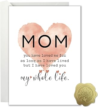 Mothers Day Cards for Mom - Funny Mothers Day Gifts for Mother from Daughter Son - Funny Mom Birthday Cards - Mother Birthday Card