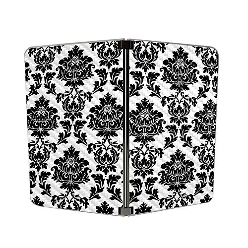 Image of MightySkins Carbon Fiber Skin for Microsoft Surface Duo - Vintage Damask | Protective, Durable Textured Carbon Fiber Finish | Easy to Apply | Made in The USA